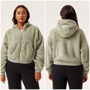 NWOT Girlfriend Collective Recycled Fleece Bomber Jacket Size XS